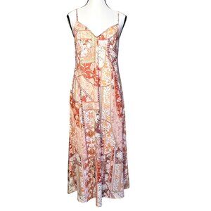 Zimmermann Womens Babydoll floral Patchwork slip Midi-Maxi dress size 2/ US 8
